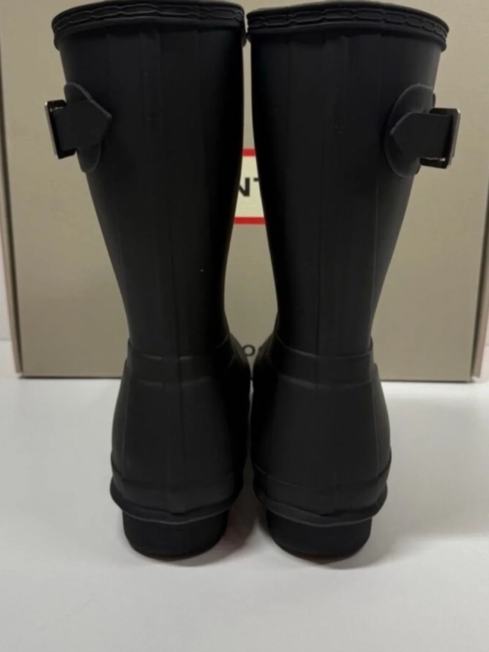 NIB •Hunter Women's Original Short Black Rain Boots Size: 7